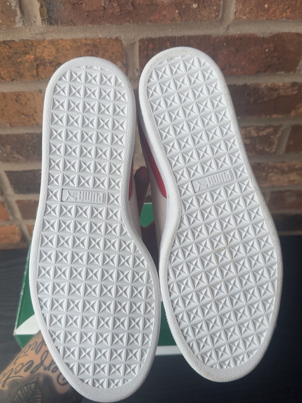 Puma Red Suede Suede Classic Low-Top Sneakers with White Formstrip. NO BOX. - Picture 3 of 3